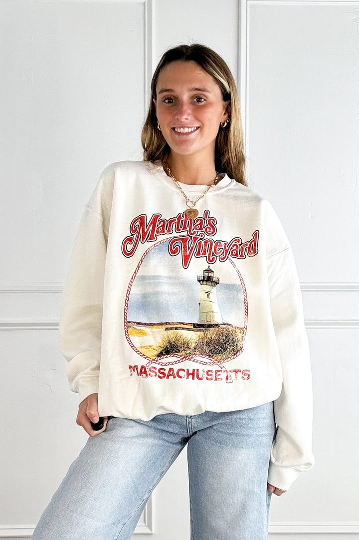 Martha’s Vineyard Lighthouse Graphic Sweatshirt