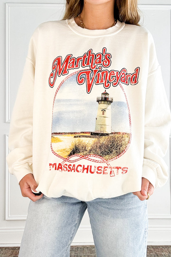 Martha’s Vineyard Lighthouse Graphic Sweatshirt