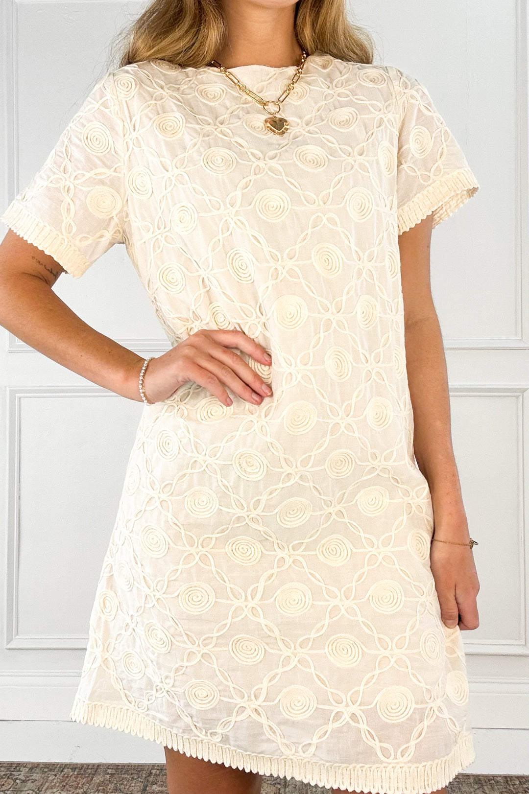 Applique Shift Dress