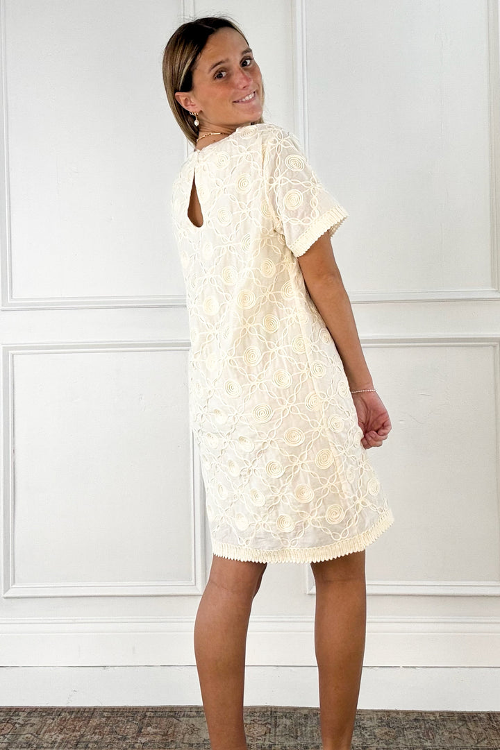 Applique Shift Dress