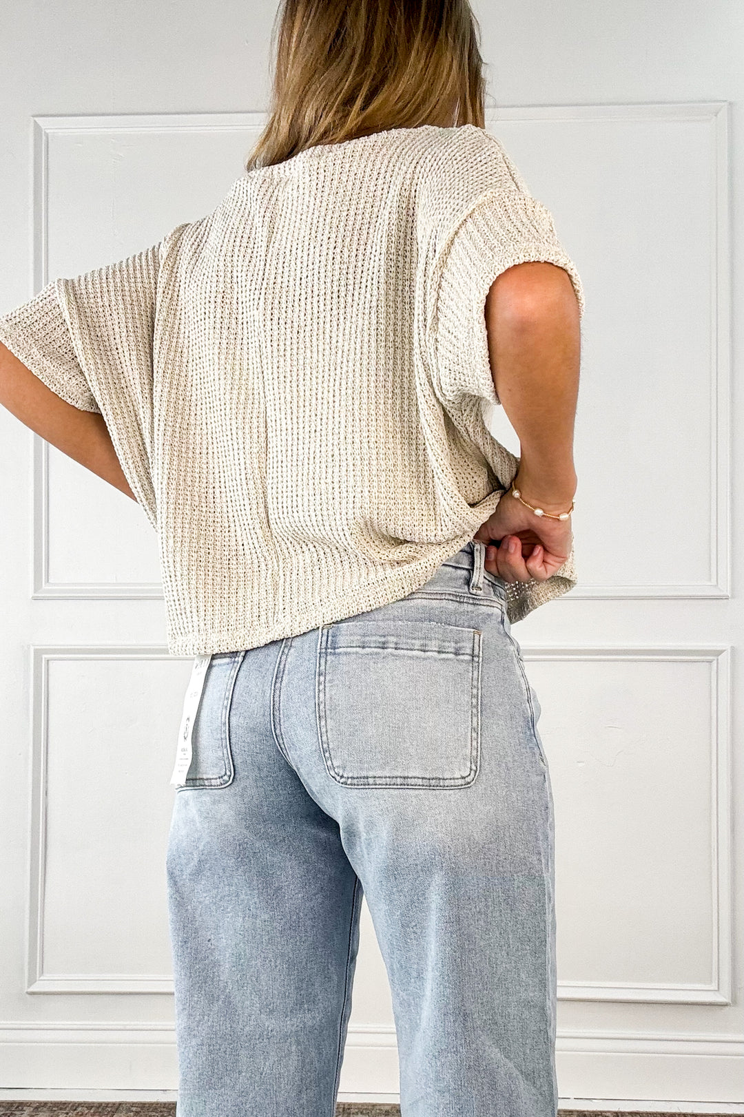 Risen Slouchy Crop Barrel Jean