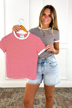 Everyday Stripe Ringer Tee