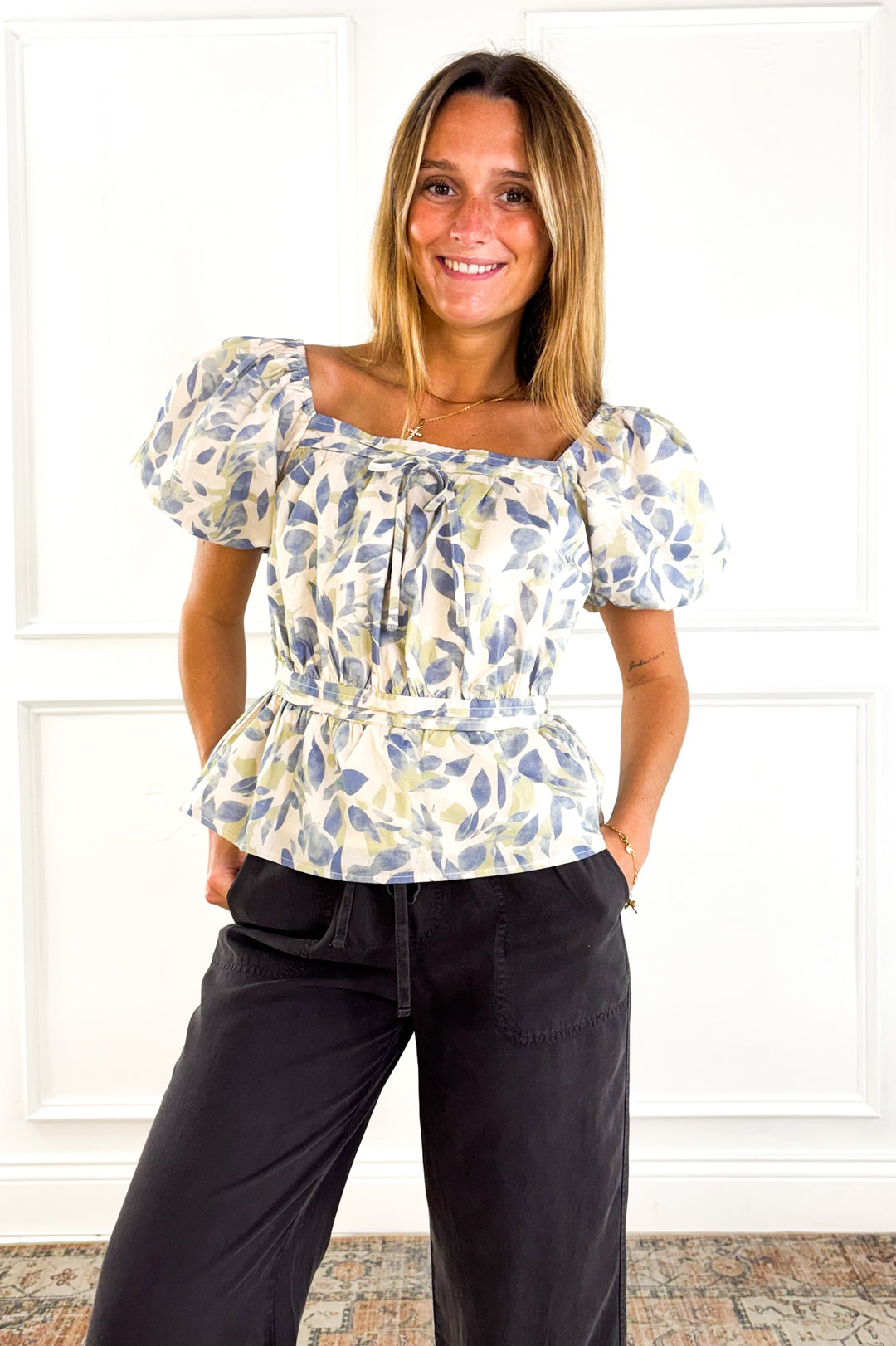 Garden Breeze Peplum Top