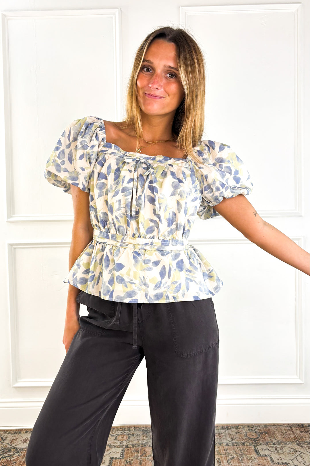Garden Breeze Peplum Top