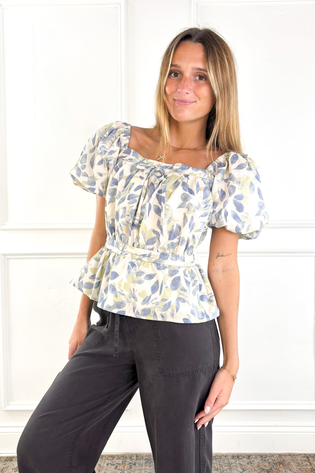 Garden Breeze Peplum Top