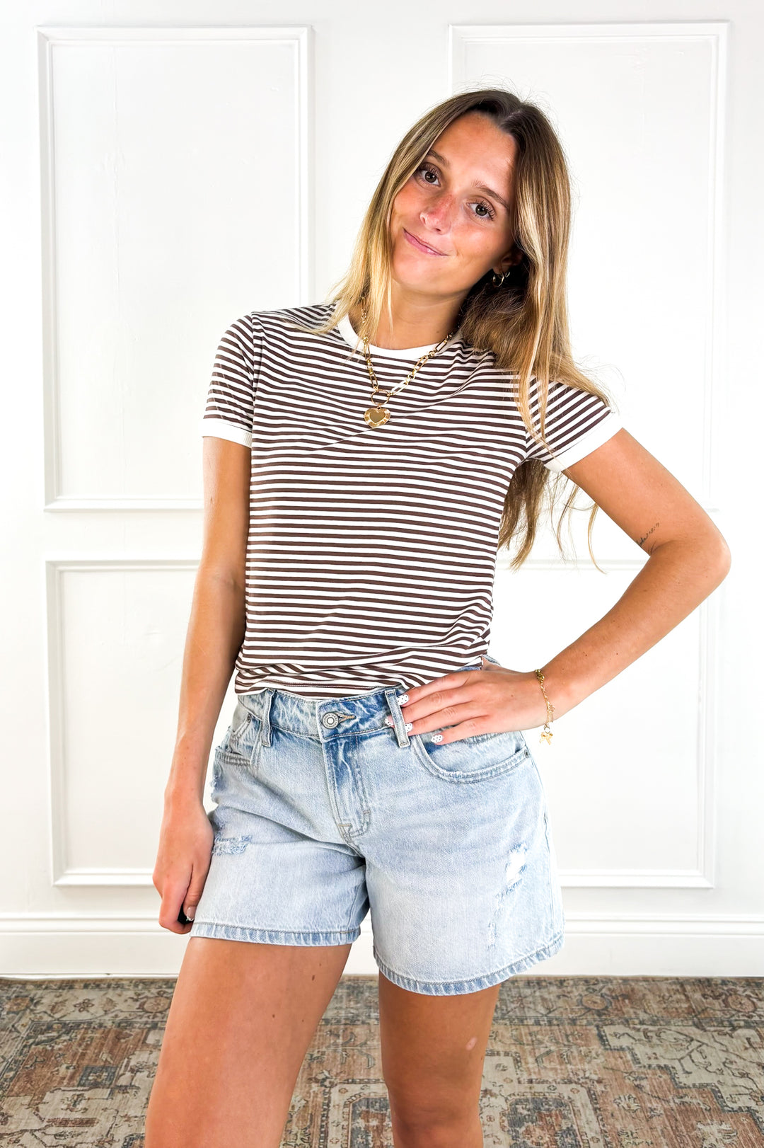 Everyday Stripe Ringer Tee