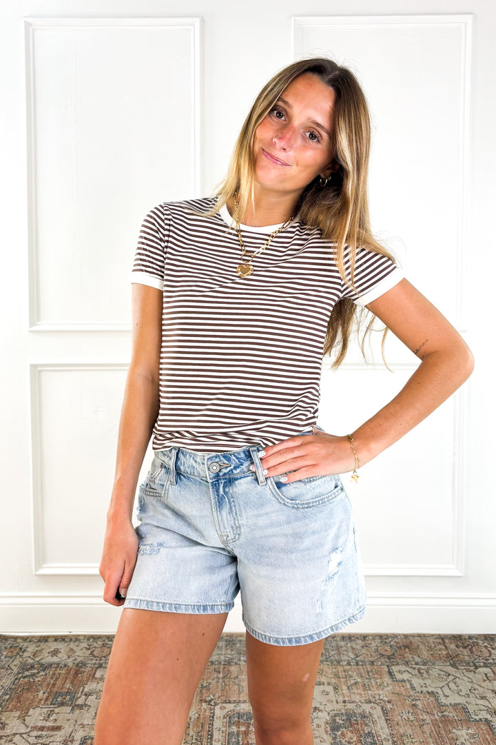 Everyday Stripe Ringer Tee