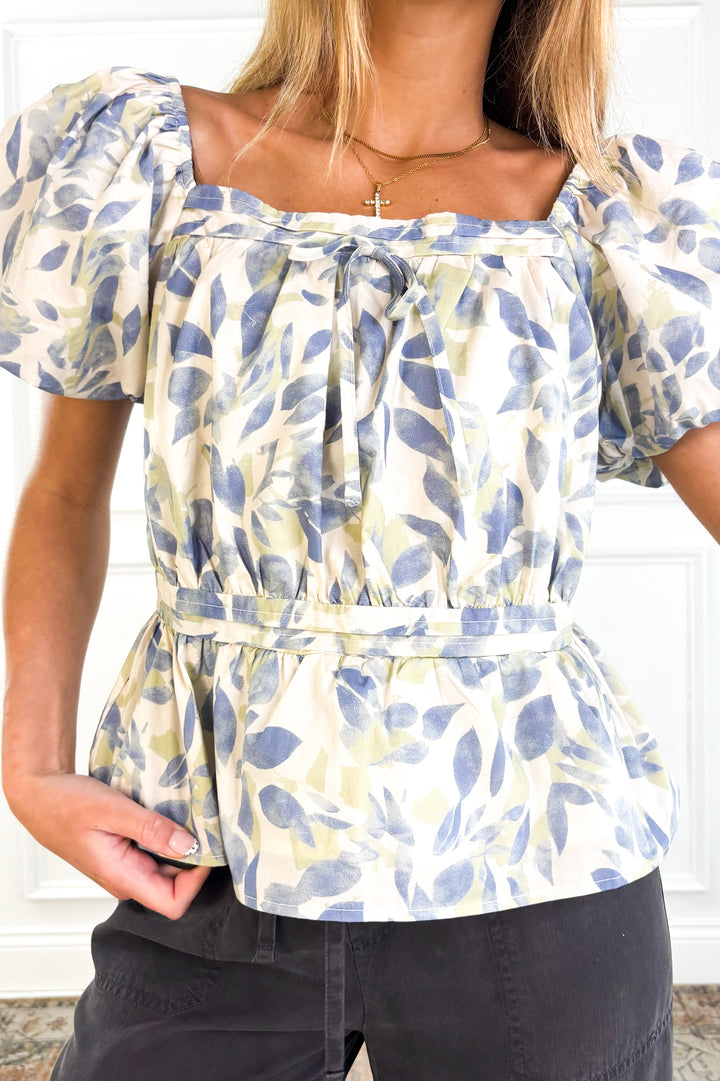 Garden Breeze Peplum Top