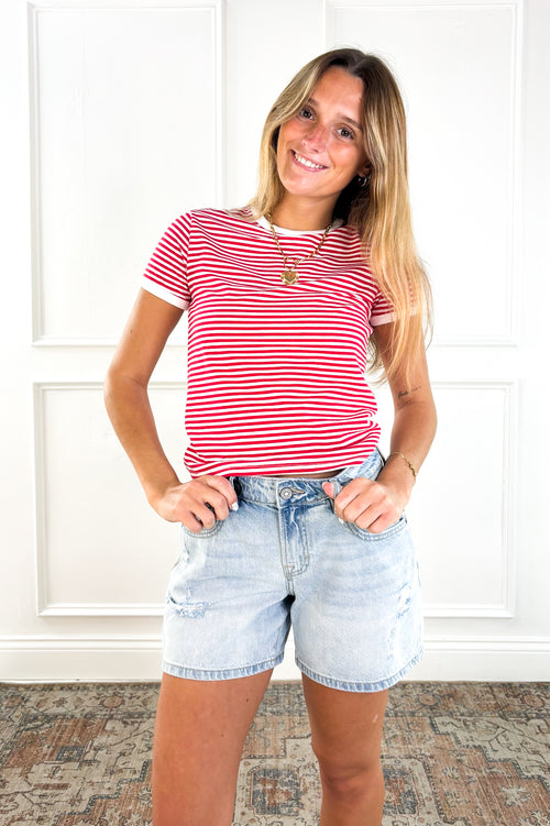 Everyday Stripe Ringer Tee