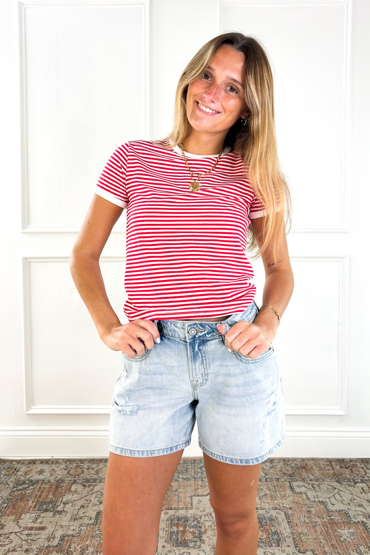 Everyday Stripe Ringer Tee