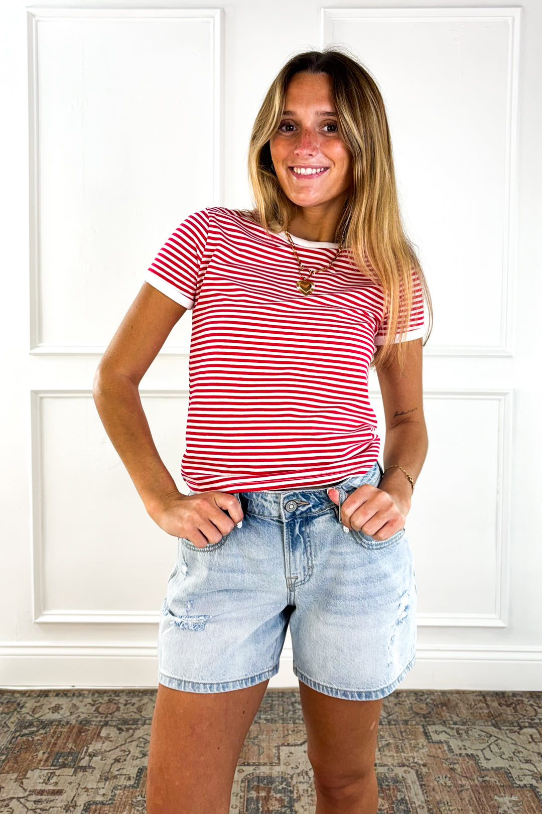 Everyday Stripe Ringer Tee