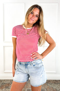 Everyday Stripe Ringer Tee