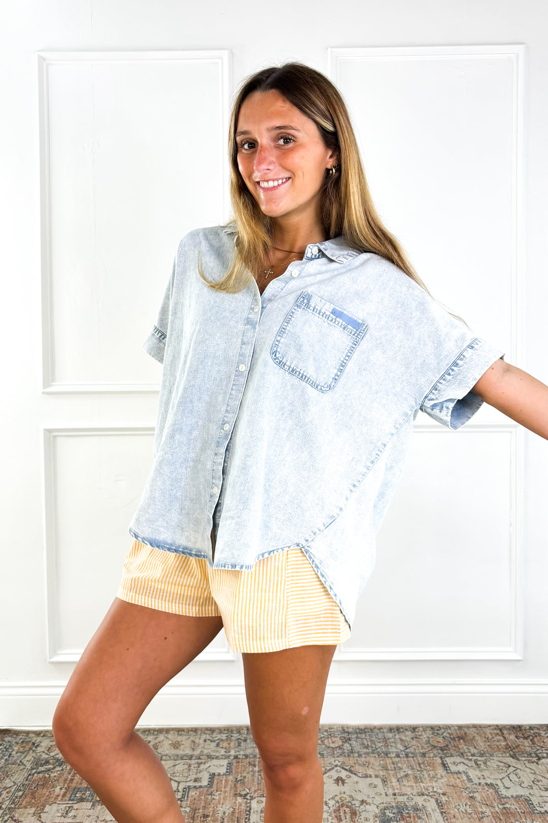 Everyday Denim Button Up