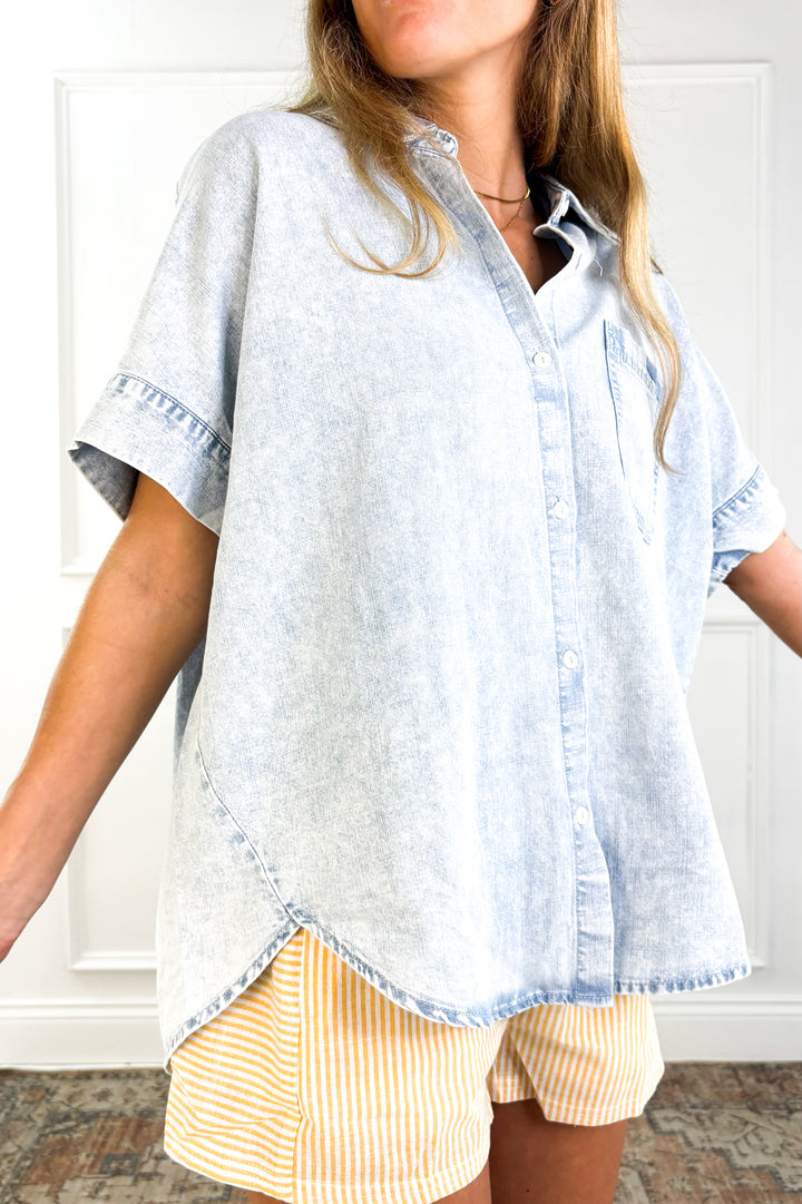 Everyday Denim Button Up