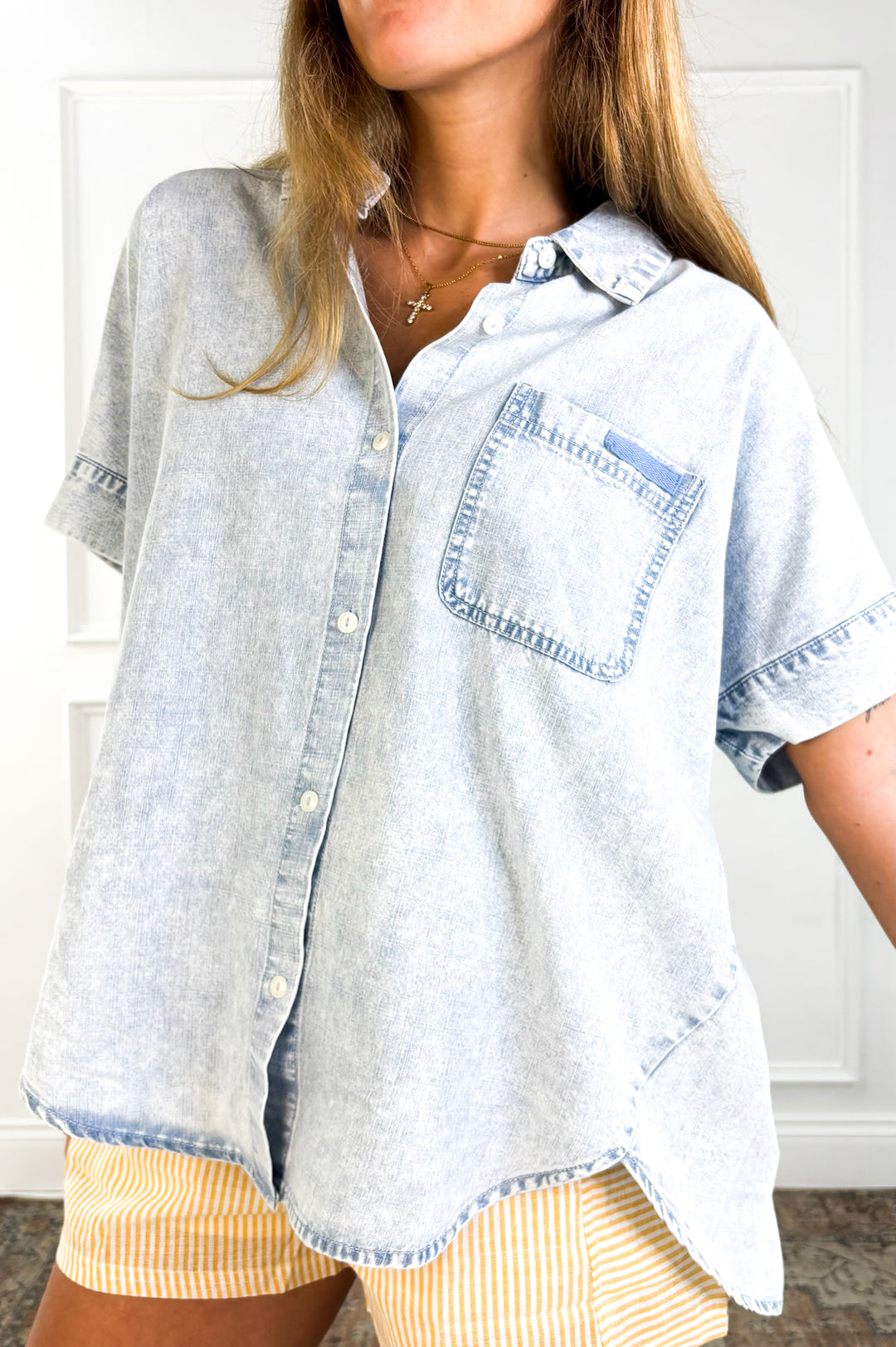 Everyday Denim Button Up