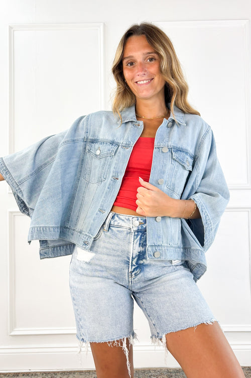 Risen Boxy Sleeve Denim Jacket