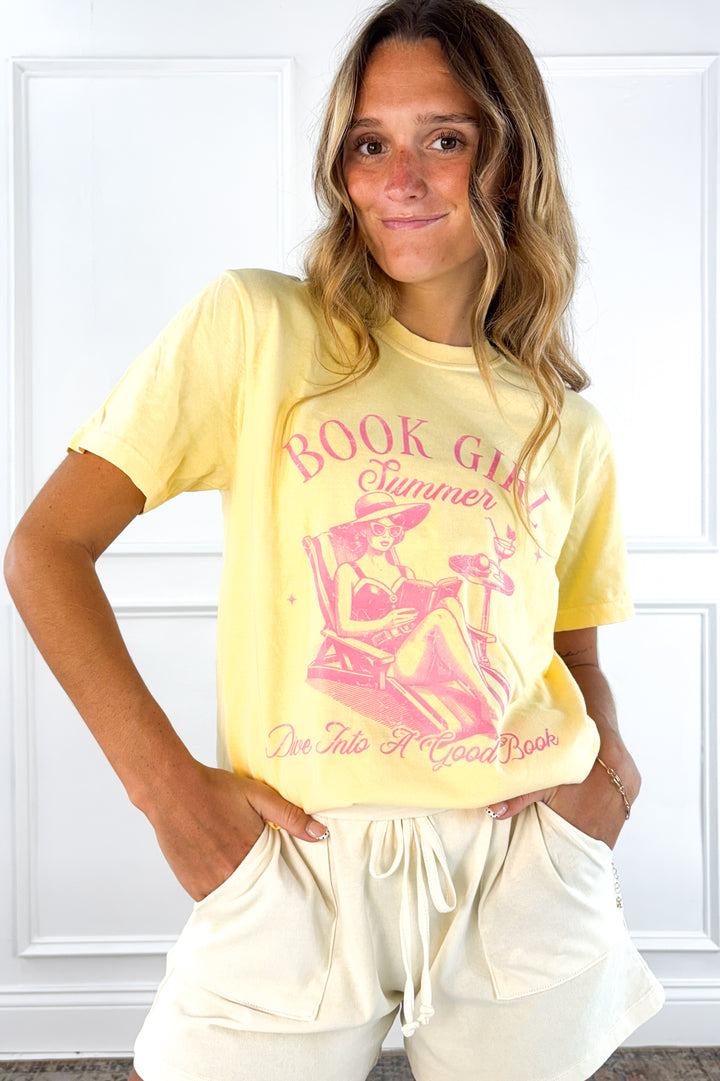 Book Girl Summer Graphic Tee