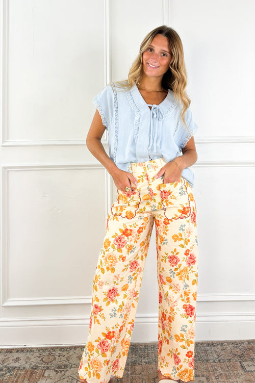 Garden Party Floral Pants