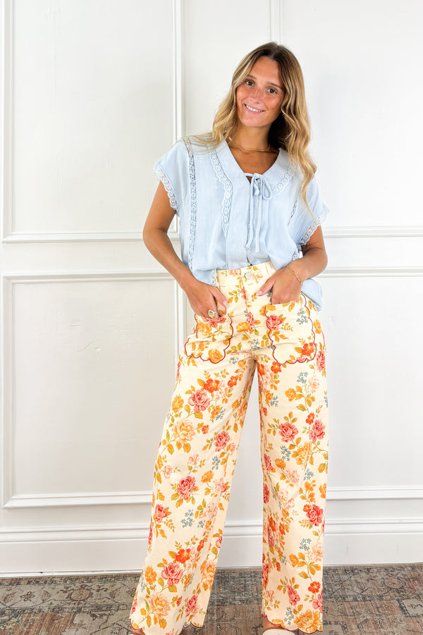 Garden Party Floral Pants