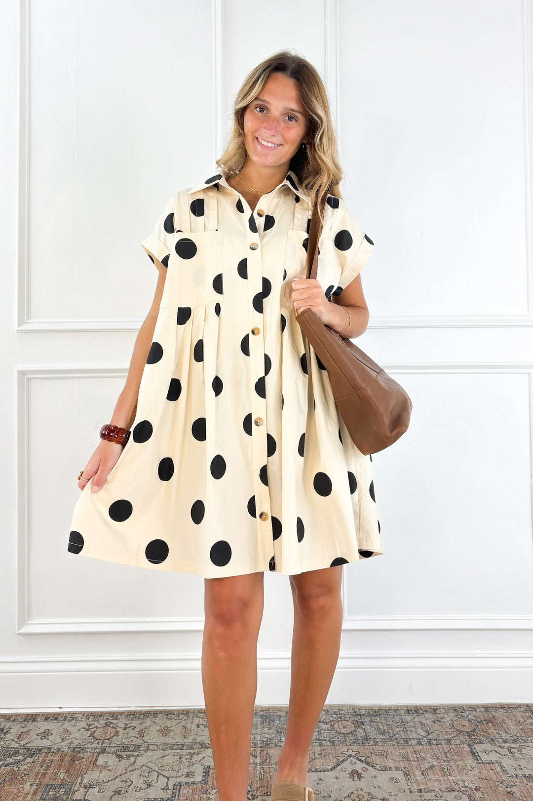 Polka Dot Shirt Dress