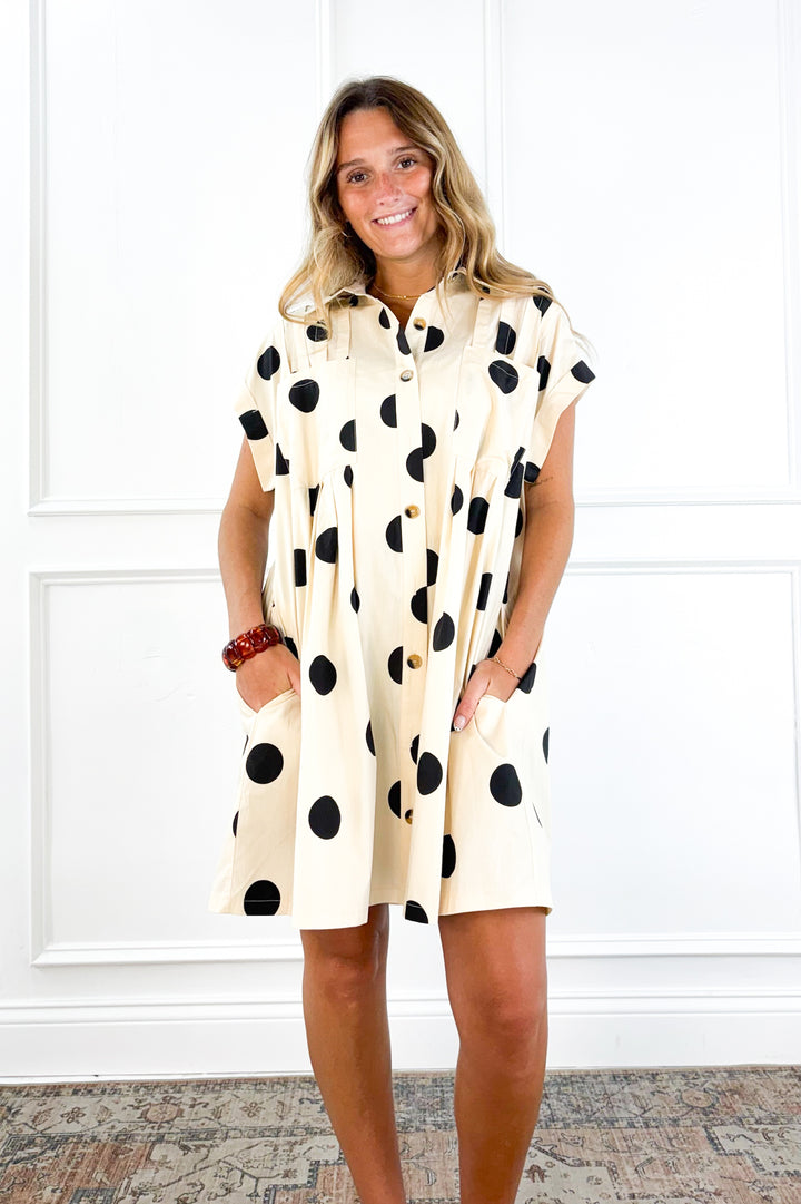 Polka Dot Shirt Dress