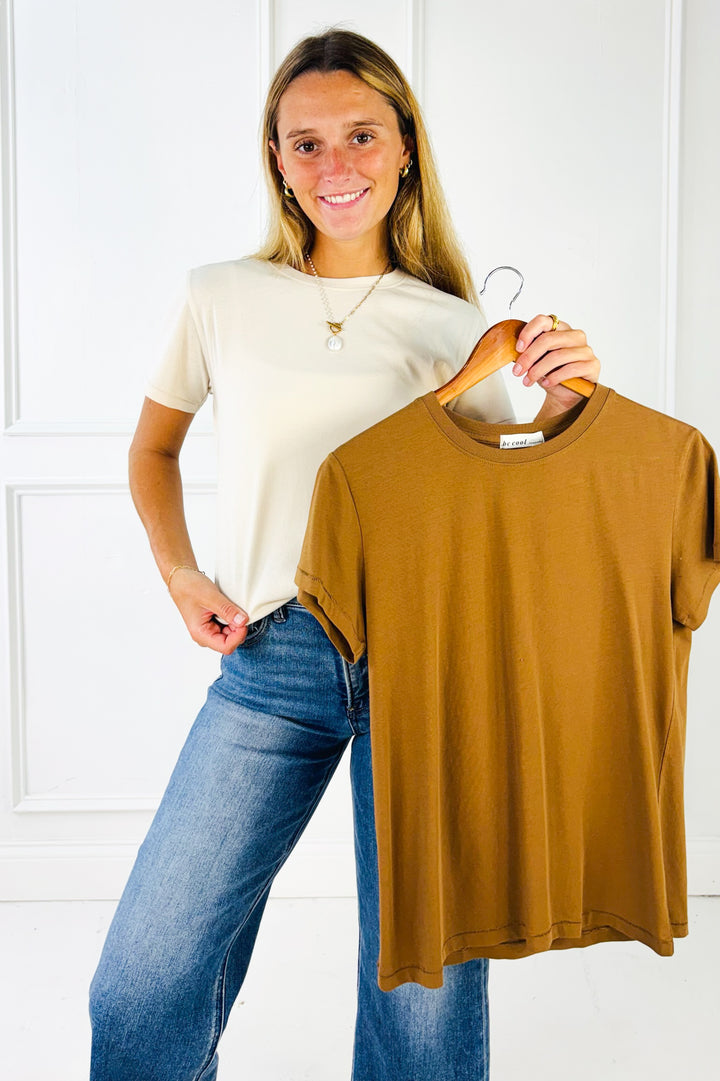 Cotton Jersey Crewneck Tee