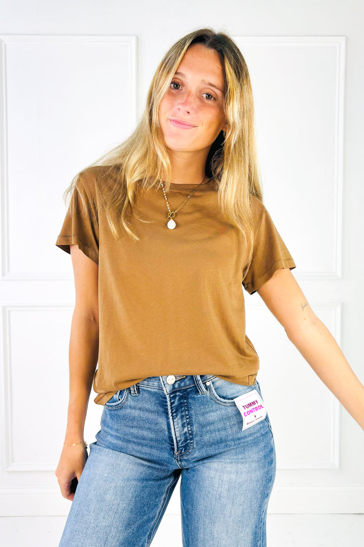 Cotton Jersey Crewneck Tee