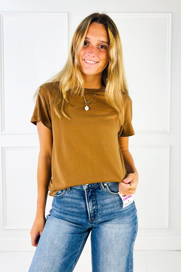 Cotton Jersey Crewneck Tee