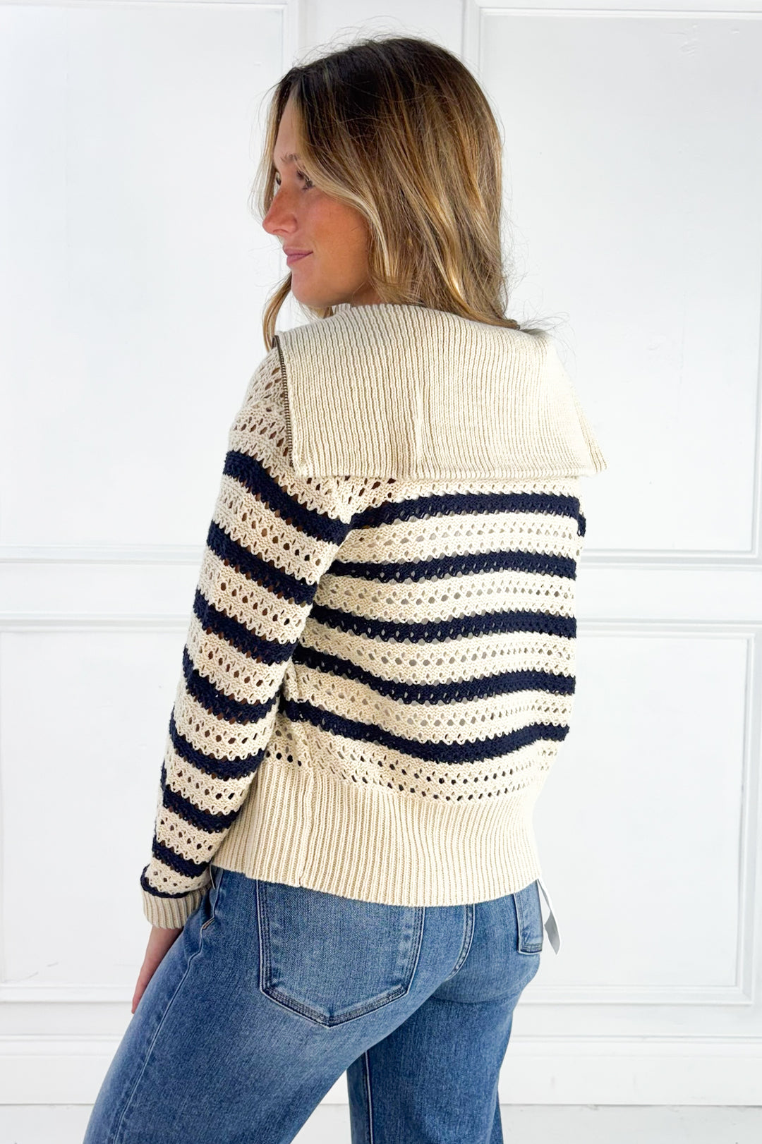 Midnight Stripe Cardigan