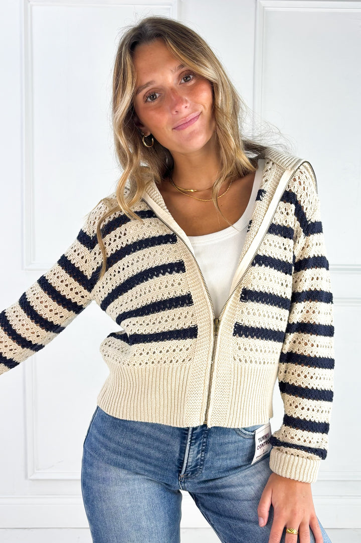 Midnight Stripe Cardigan