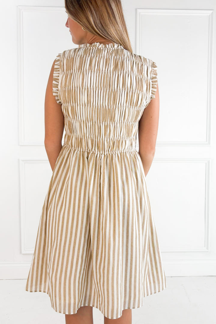 Golden Hour Smocked Midi Dress