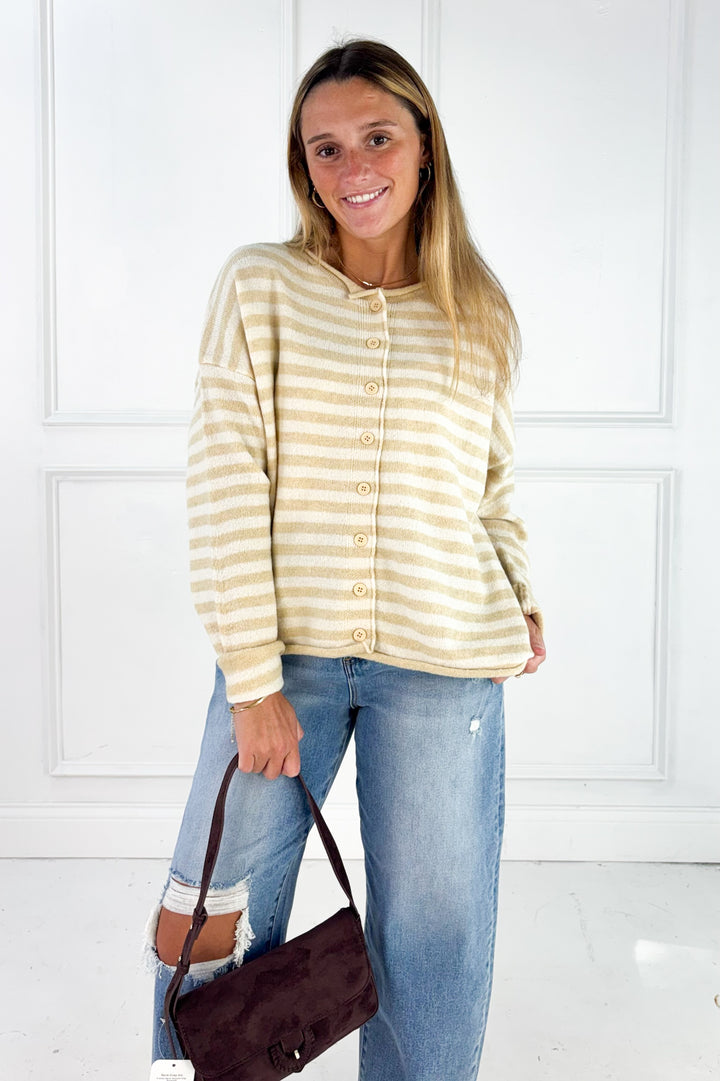 The Sunday Stripe Cardigan