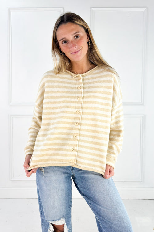 The Sunday Stripe Cardigan