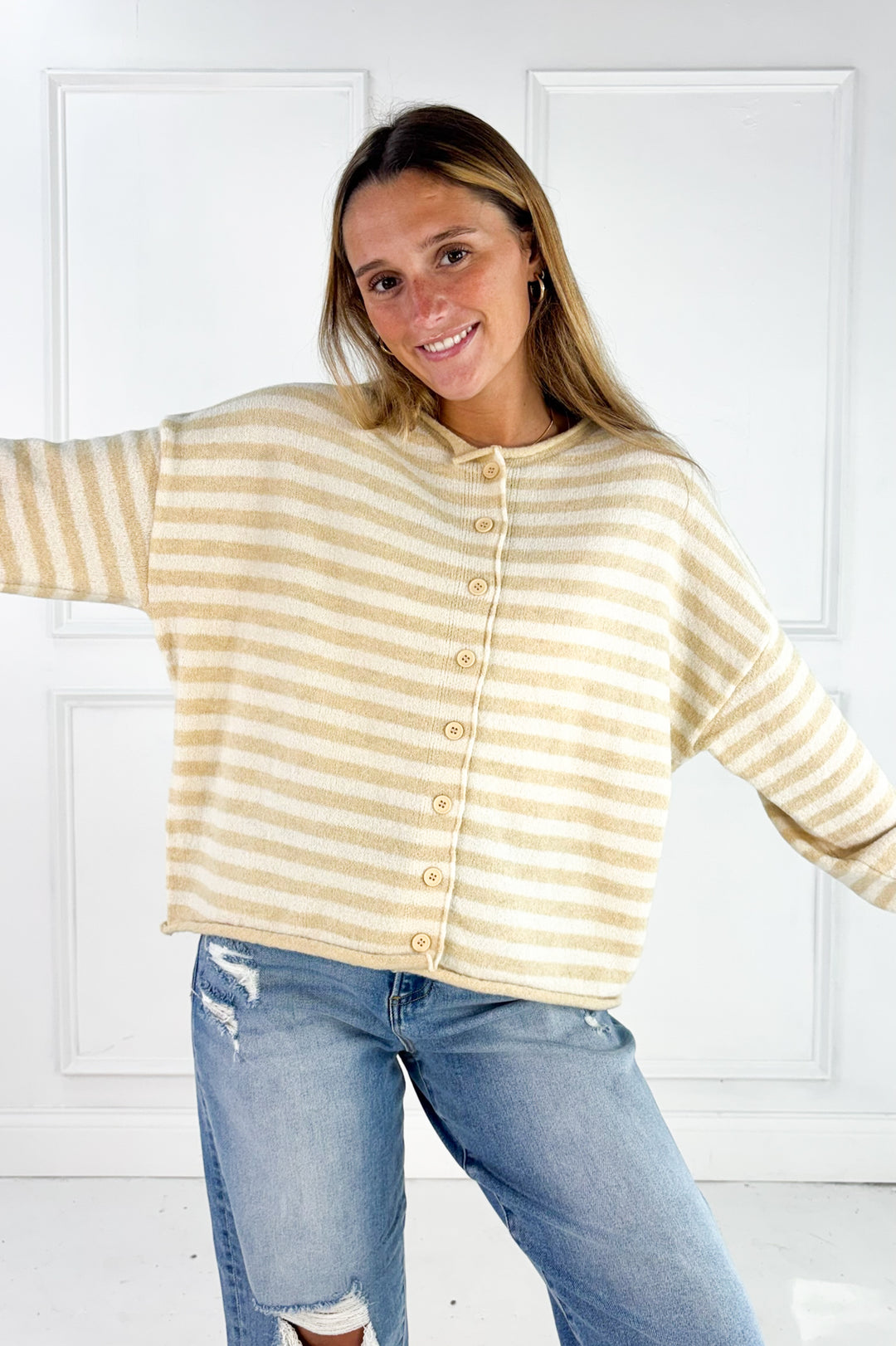The Sunday Stripe Cardigan