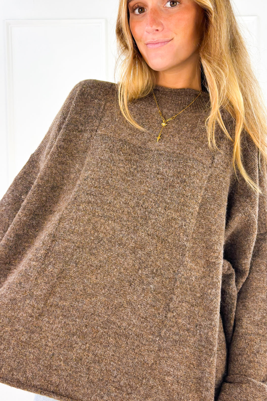 The Heather Checkered Sweater