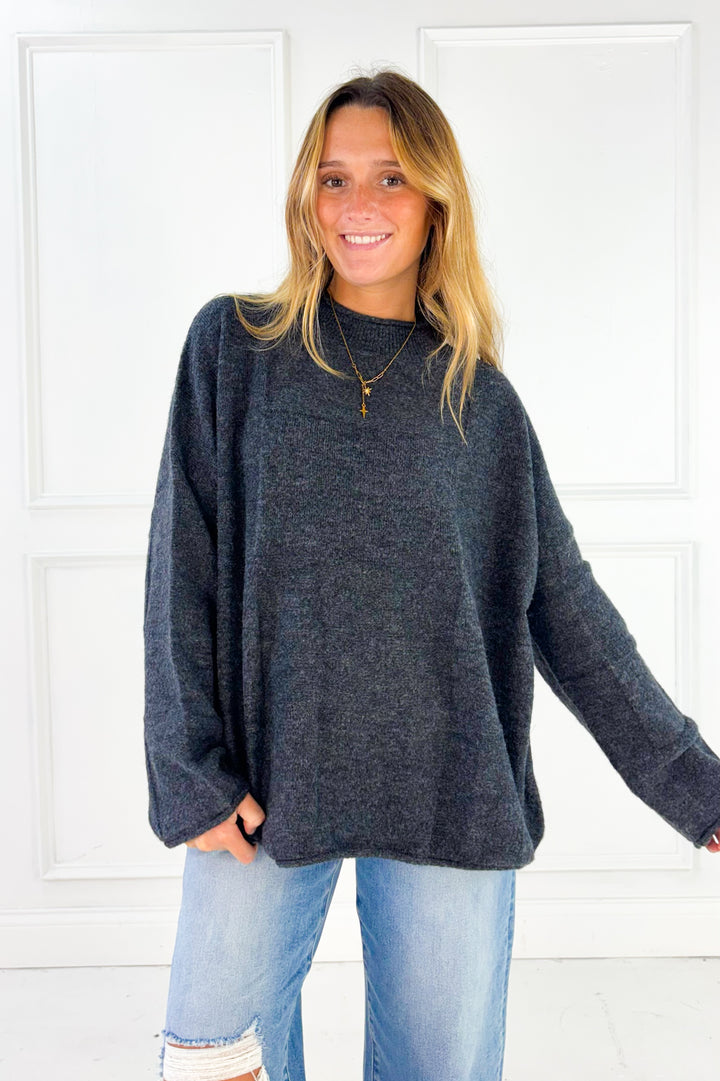 The Heather Checkered Sweater