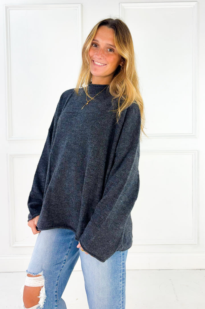 The Heather Checkered Sweater