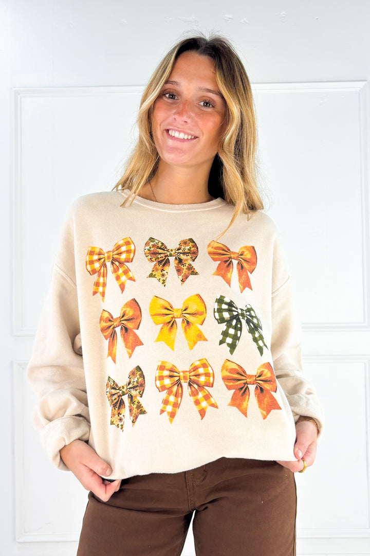 Fall Bows Graphic Sweatshirt