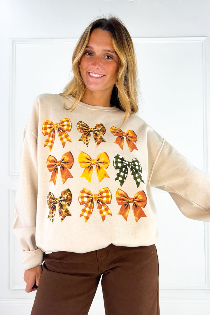 Fall Bows Graphic Sweatshirt