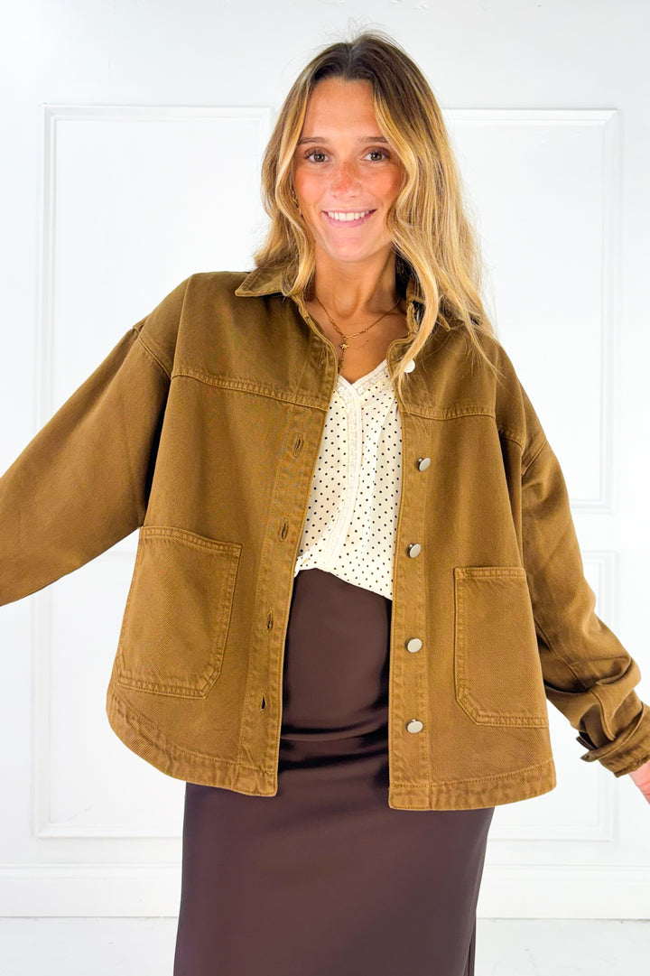Brown Denim Jacket