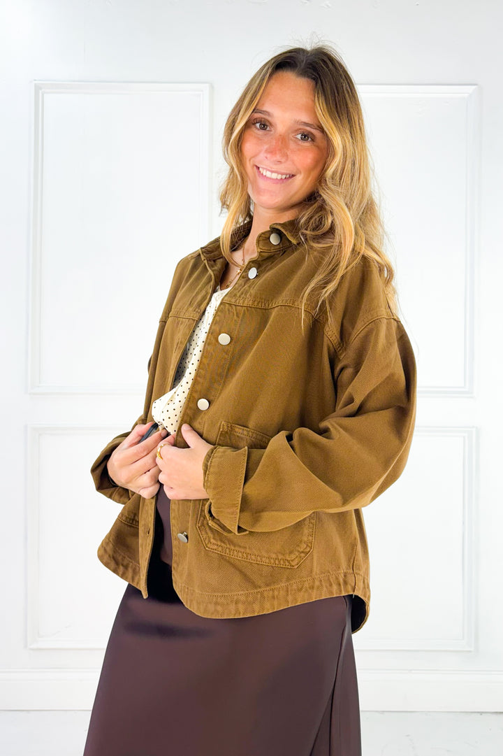 Brown Denim Jacket