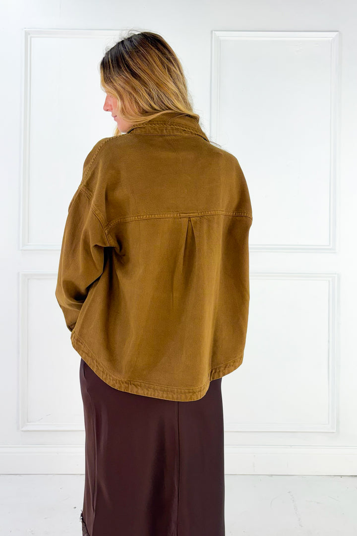Brown Denim Jacket