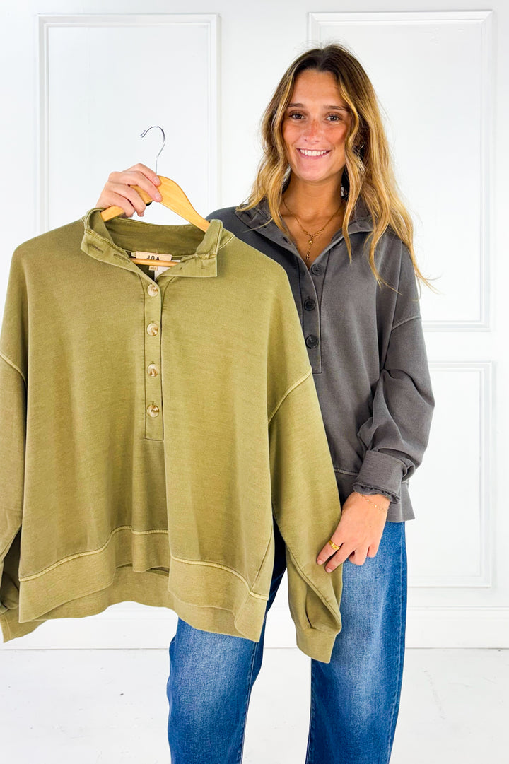 The Sutton Button Pullover