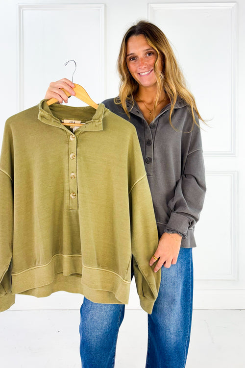 The Sutton Button Pullover