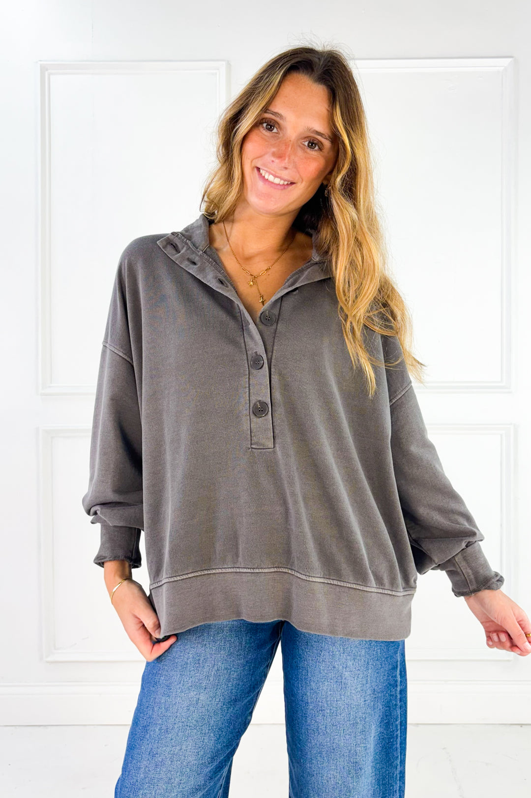 The Sutton Button Pullover