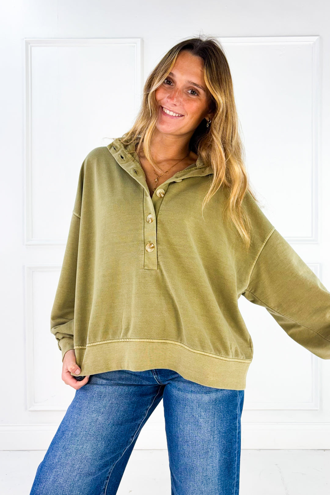 The Sutton Button Pullover