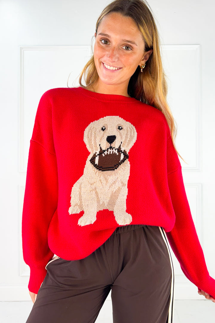Game Day Pup Oversized Sweater