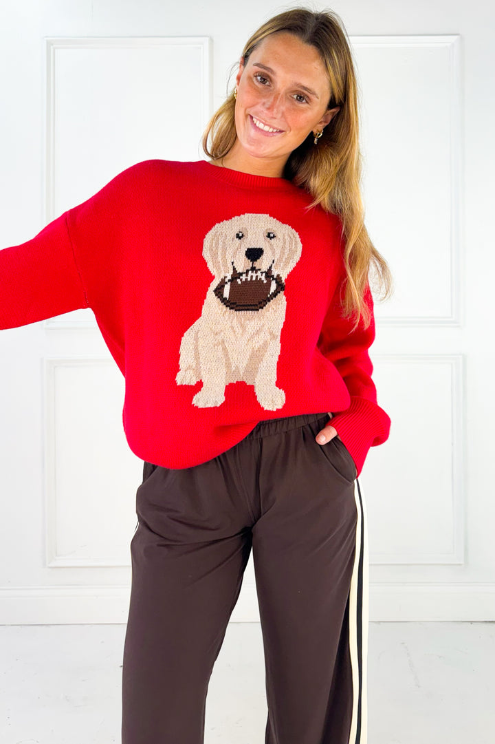 Game Day Pup Oversized Sweater