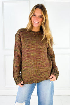Marled Chunky Crew Sweater