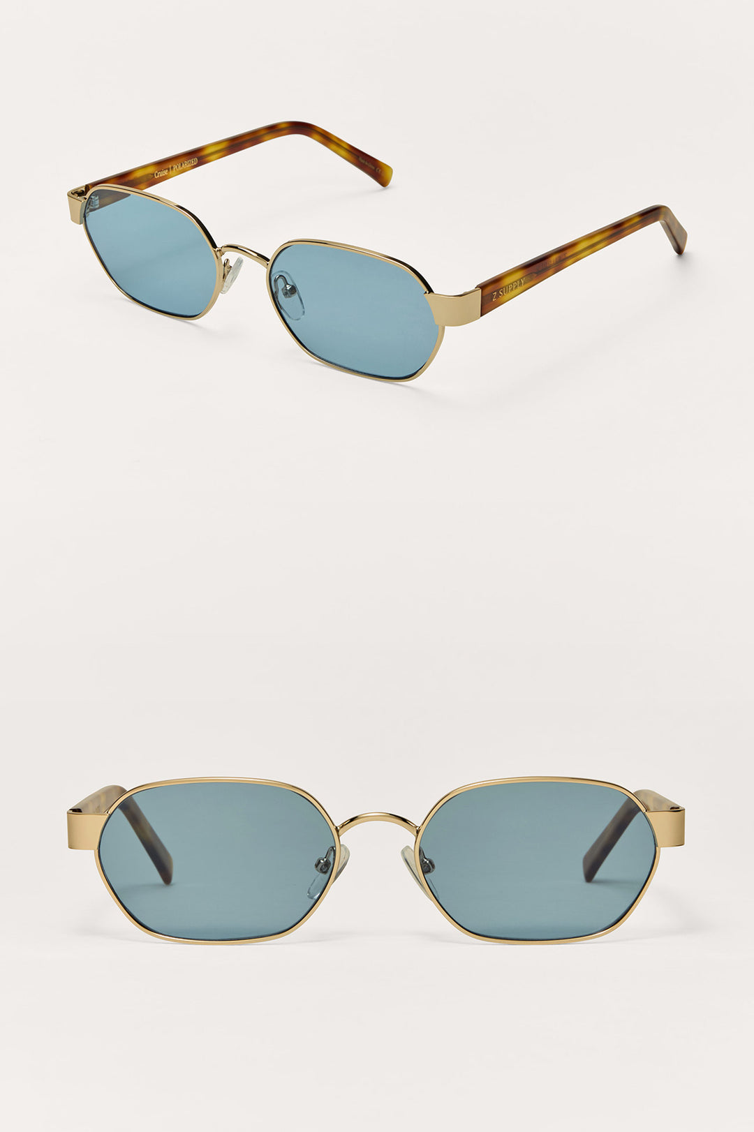 Cruise Gold/Gray Polarized Sunglasses by Z Supply